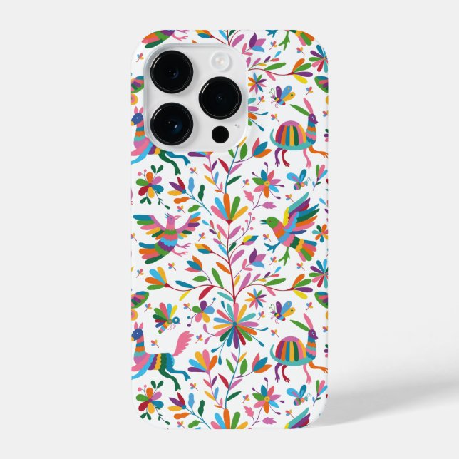 mexikanisches osmanisches Muster iPhone 14 Pro Hülle (Rückseite)