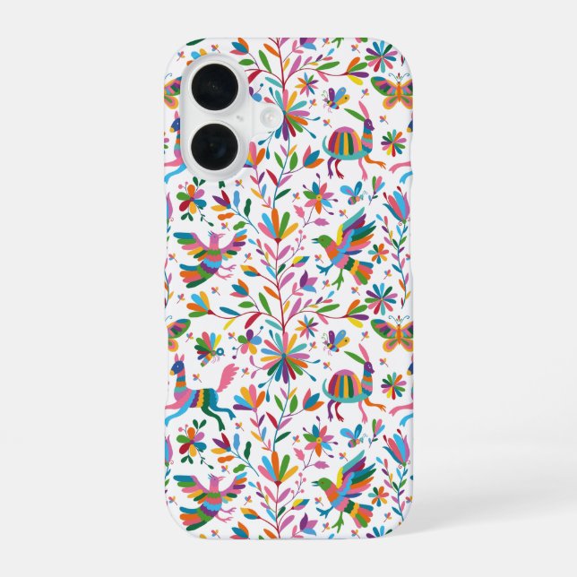 mexikanisches osmanisches Muster iPhone 16 Hülle (Rückseite)