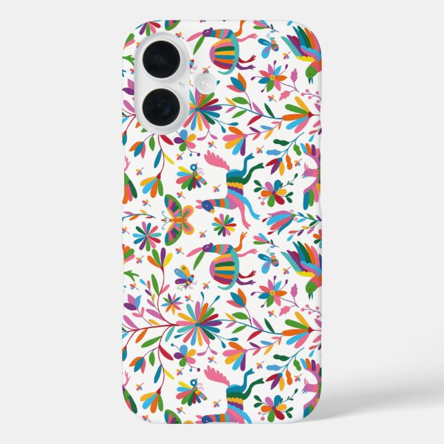 mexikanisches osmanisches Muster iPhone 16 Hülle (Rückseite)