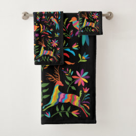 mexikanisches Otomi-Badehandtuch-Set Badhandtuch Set