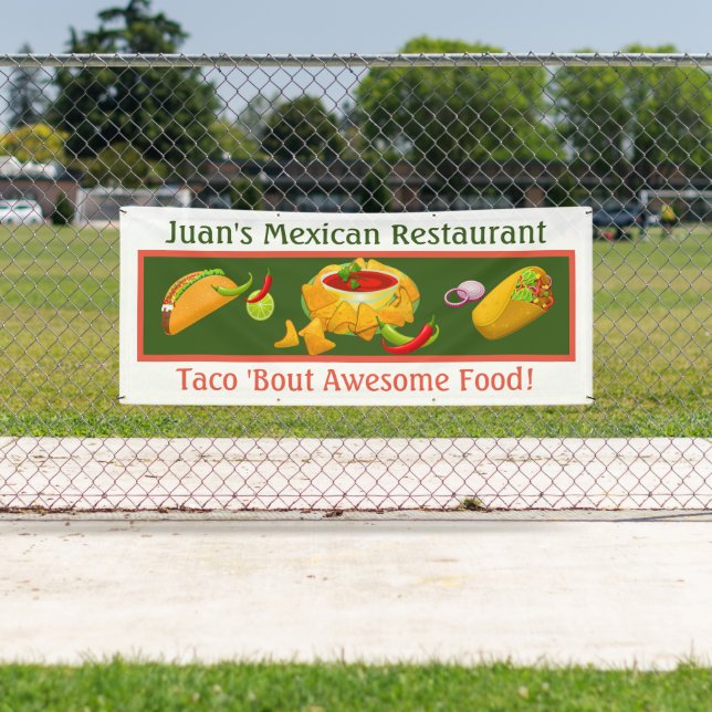 mexikanisches Restaurant Custom Outdoor Banner (Insitu)
