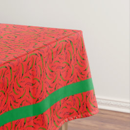 Mexikanisches Restaurant Funky Red and Green Chili Tischdecke