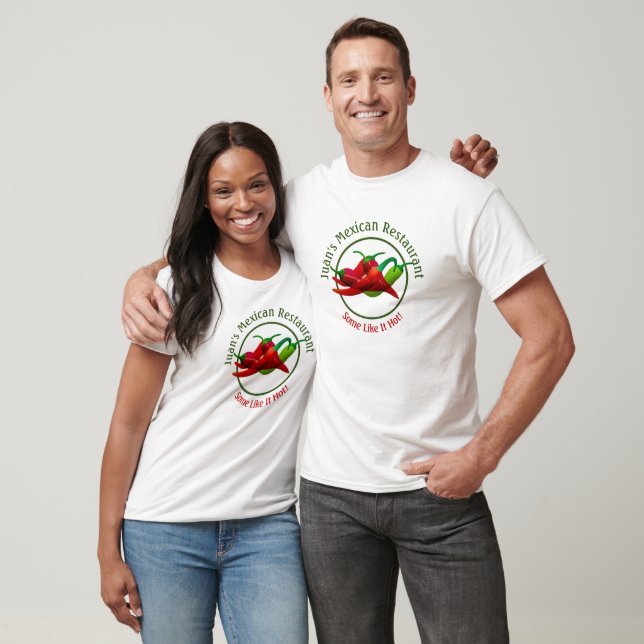 Mexikanisches Restaurant - Hot Paprikaschoten T-Shirt (Unisex)