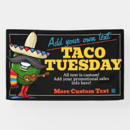Mexikanisches Restaurant Taco Dienstag Banner