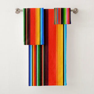 Mexikanisches Serape-Fest Südwestliches Design Badhandtuch Set