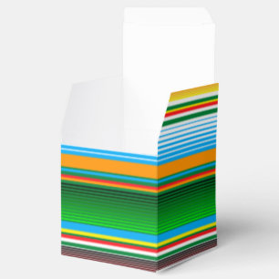 Mexikanisches Serape horizontale Linien farbenfroh Geschenkschachtel