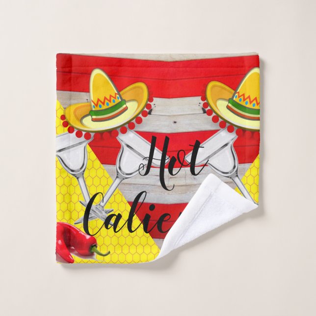 Mexikanisches Sombrero Badezimmer Handtuchhandtuch Badhandtuch Set (Waschlappen)