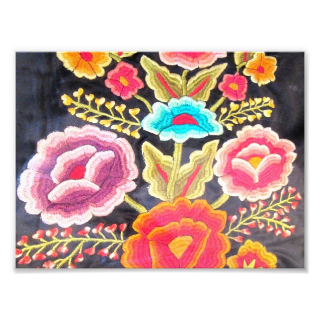 mexikanisches Stickereidesign Fotodruck (Vorne)