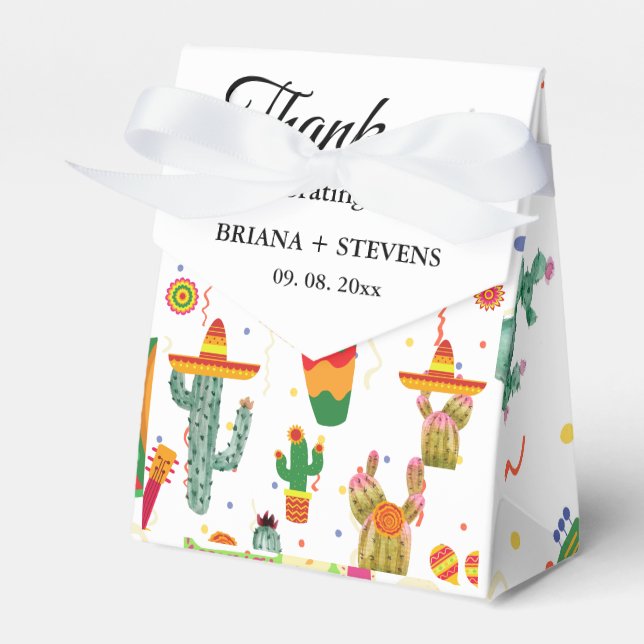 Mexikanisches Taco Bou Liebe Brautparty Party Geschenkschachtel (Vorderseite)