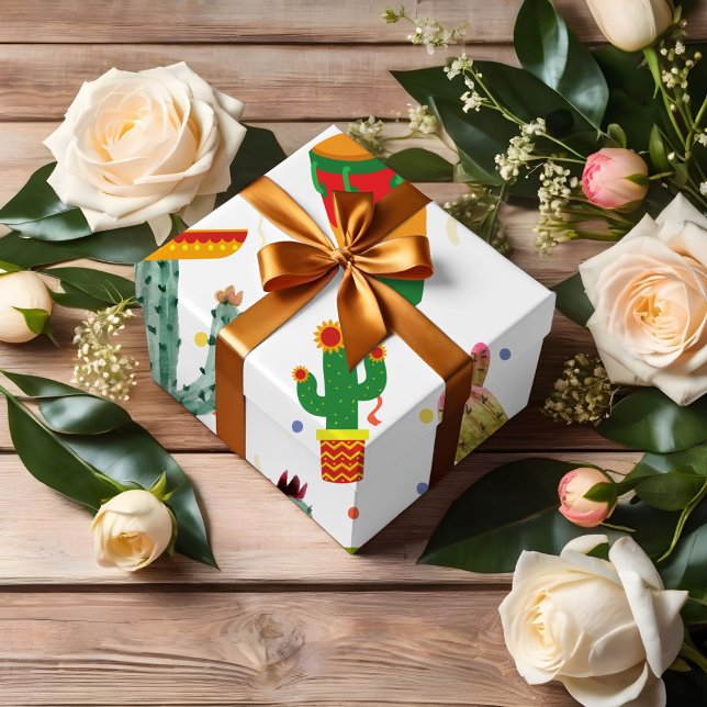 Mexikanisches Taco Bout Liebe Brautparty Gastgesch Geschenkpapier Set (Von Creator hochgeladen)