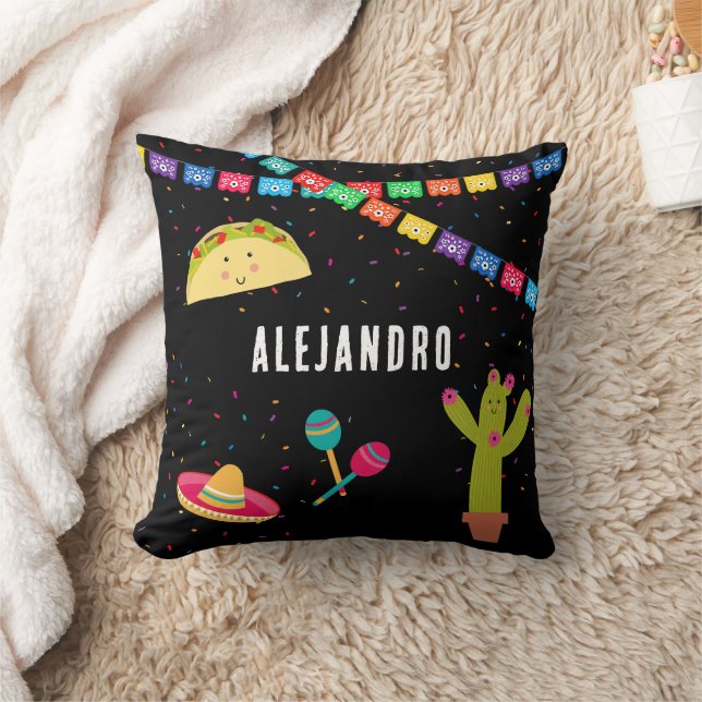 mexikanisches Thema Niedliches farbenfrohes Sommer Kissen (Decke)
