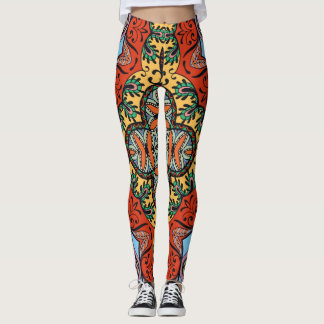 Mexikanisches Volksmuster, ethnisch farbenfroh, na Leggings