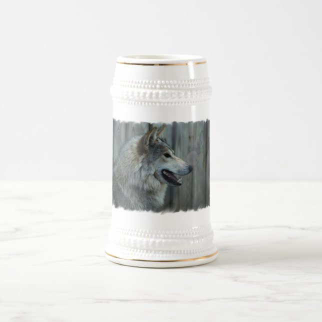 Mexikanisches Wolf-Bier Stein Bierglas (Mittel)