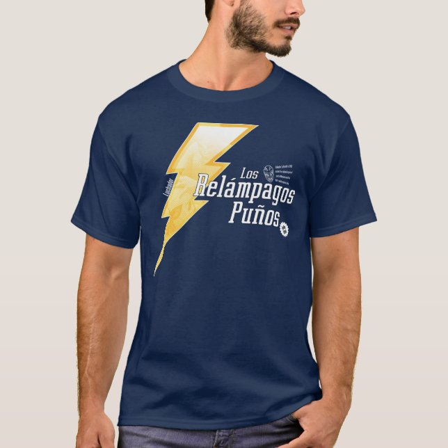 Mexikanisches Wrestling T-Shirt Marineblau (Vorderseite)