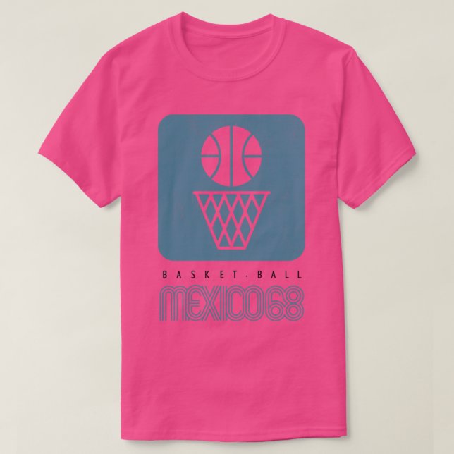 Mexiko 1968 Basketball T-Shirt (Design vorne)