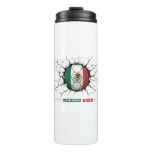 "Mexiko 2026: Eleganter Stolz & Unaufhaltsamer Gei Thermosbecher