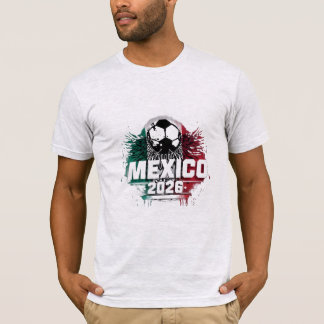 Mexiko 2026 Weltmeisterschaft Fußball Fan T-Shirt