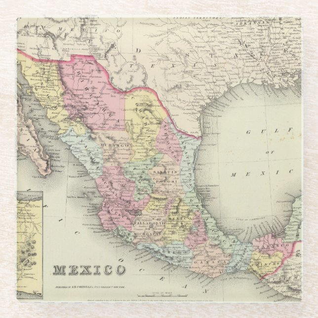Mexiko 3 glasuntersetzer (Vorderseite)