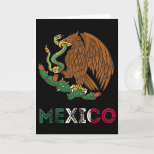 Mexiko-Adler-Emblem Mexikanische Flagge Mexikanisc Karte
