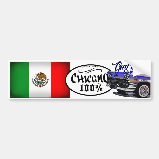 MEXIKO-AMERIKANER AUFKLEBER 100% 2 AUTOAUFKLEBER (Vorne)