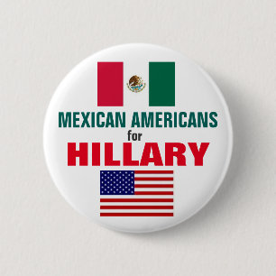 Mexiko-Amerikaner für Hillary 2016 Button