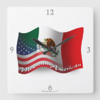 Mexiko-amerikanische wellenartig bewegende Flagge