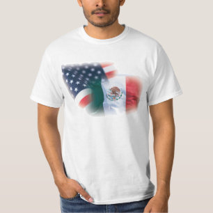 Mexiko-amerikanisches Flaggent-shirt T-Shirt