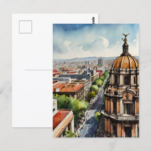 Mexiko Aquarellkunst Postkarte