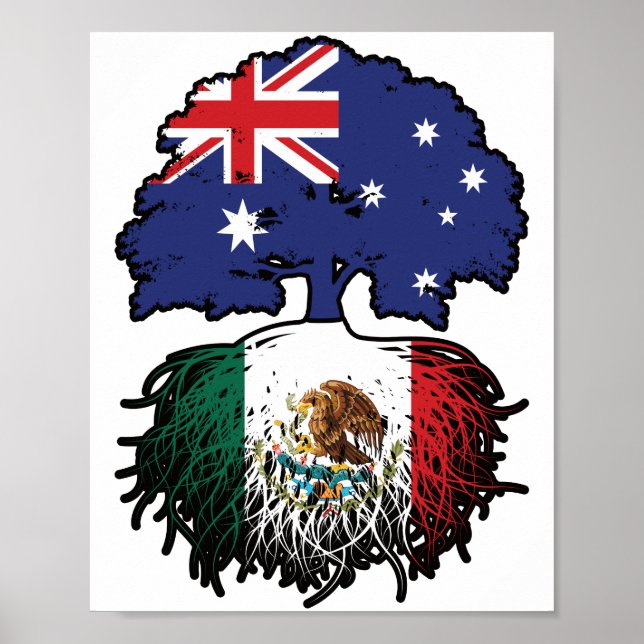 Mexiko Australisches Australien Tree Roots Poster (Vorne)