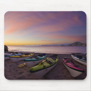 Mexiko, Baja, Golf von Kalifornien. Seepaddelboote Mousepad