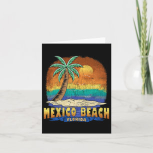 Mexiko Beach Florida Vintag beängstigend Souvenir Karte
