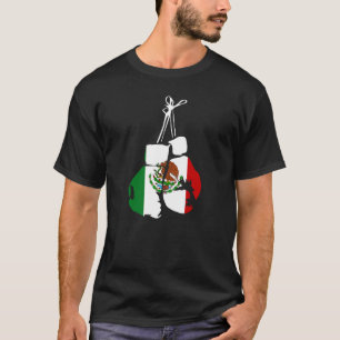 Mexiko Boxhandschuhe mit mexikanischer Flagge für T-Shirt