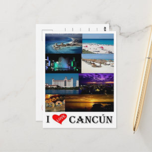 Mexiko - Cancun I Liebe - Postkarte