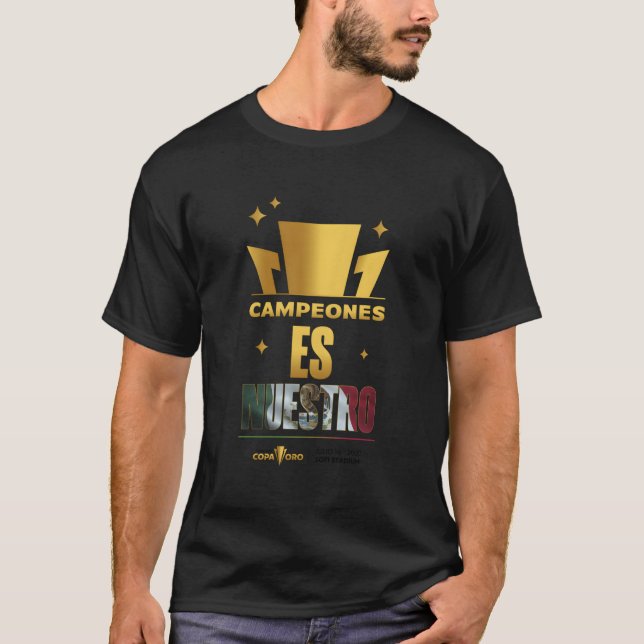 Mexiko-Champions des Goldenen Cups T-Shirt (Vorderseite)