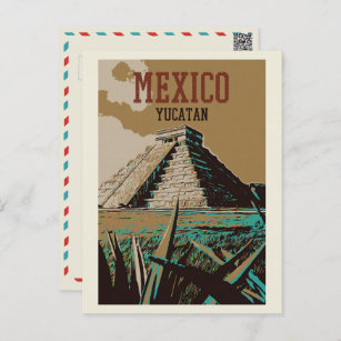 Mexiko, Chichén Itzá, Yucatán, Maya-Ruinen Postkar Postkarte