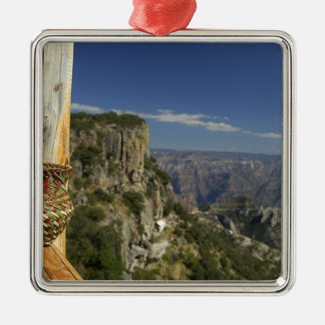 Mexiko, Chihuahua, Kupfer-Canyon. Ansicht aus Silbernes Ornament (Vorne)