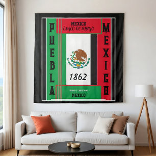 Mexiko - Cinco de Mayo Wandteppich