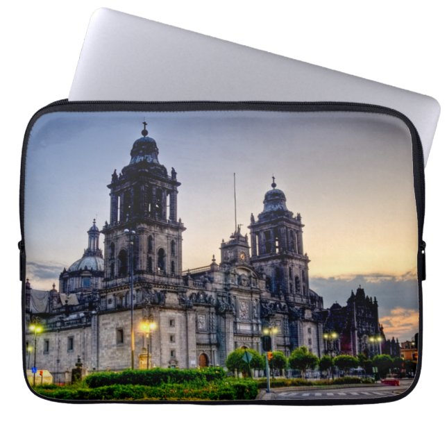 Mexiko- Citykathedrale Laptopschutzhülle (Vorderseite)