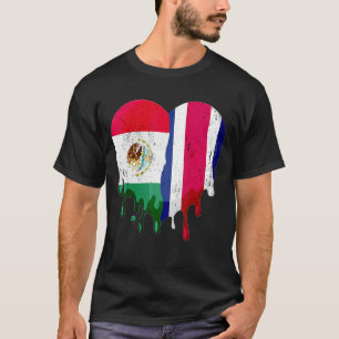 Mexiko Costa Rica Flaggen Mitbürger Grown Patriot T-Shirt