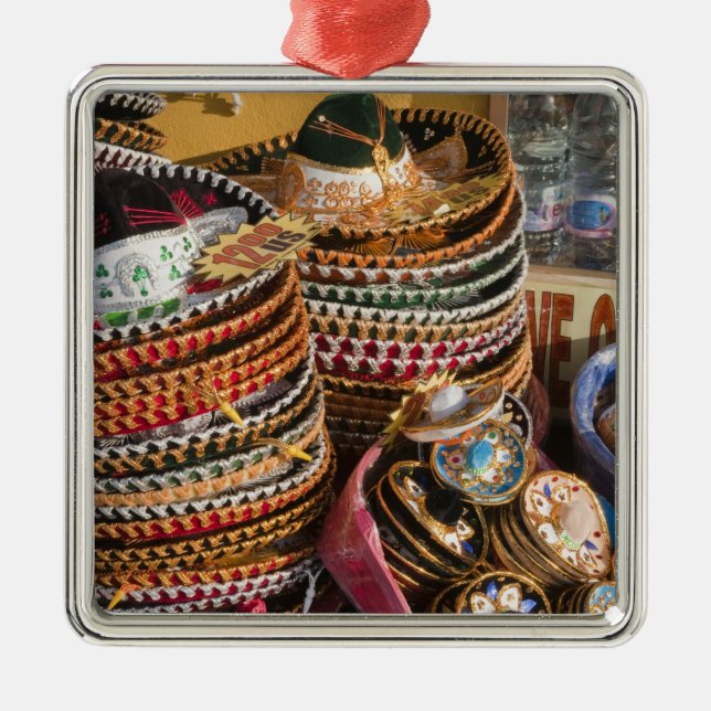 Mexiko, Cozumel. Souvenirs in Isla de Cozumel Ornament Aus Metall (Vorne)