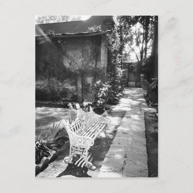 MEXIKO, D.F., Mexiko-Stadt, KOPAK: Bench at Postkarte (Vorderseite)