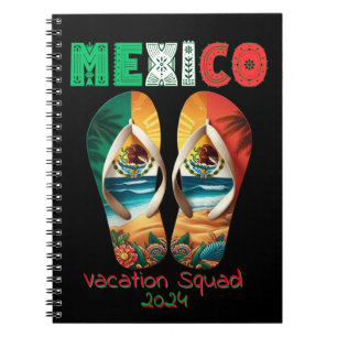 Mexiko Dreht Flop Vacation Tropical Getaway Design Notizblock