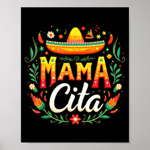 Mexiko Fiesta Cinco de Mayo Mama Zitat  Poster