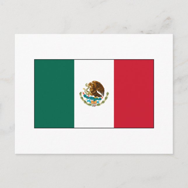 Mexiko FLAG International Postkarte (Vorderseite)