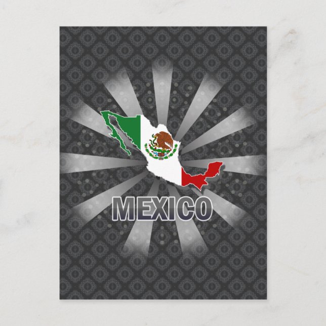 Mexiko Flag Karte 2.0 (Vorderseite)