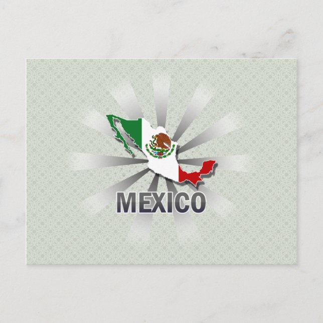 Mexiko Flag Karte 2.0 (Vorderseite)