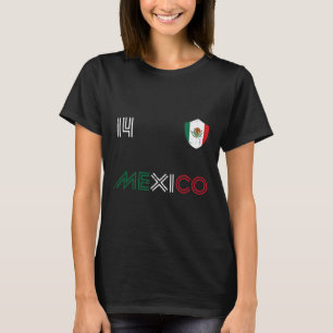 Mexiko-Flagge 14 Mexikanischer Fußballfan Männer F T-Shirt