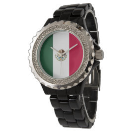 Mexiko-Flagge Armbanduhr