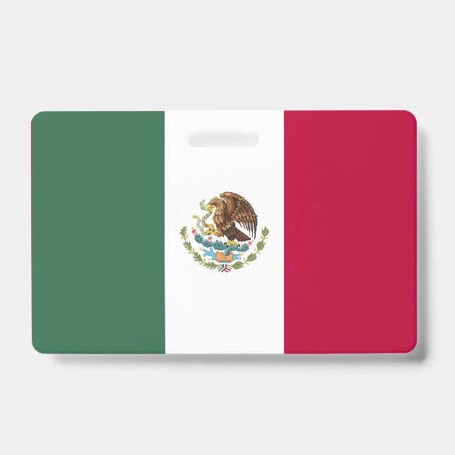Mexiko-Flagge Ausweis (Vorderseite)