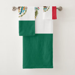 Mexiko-Flagge Badhandtuch Set